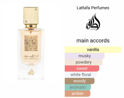 Ana Abiyedh Poudrée by Lattafa 60ml for Women