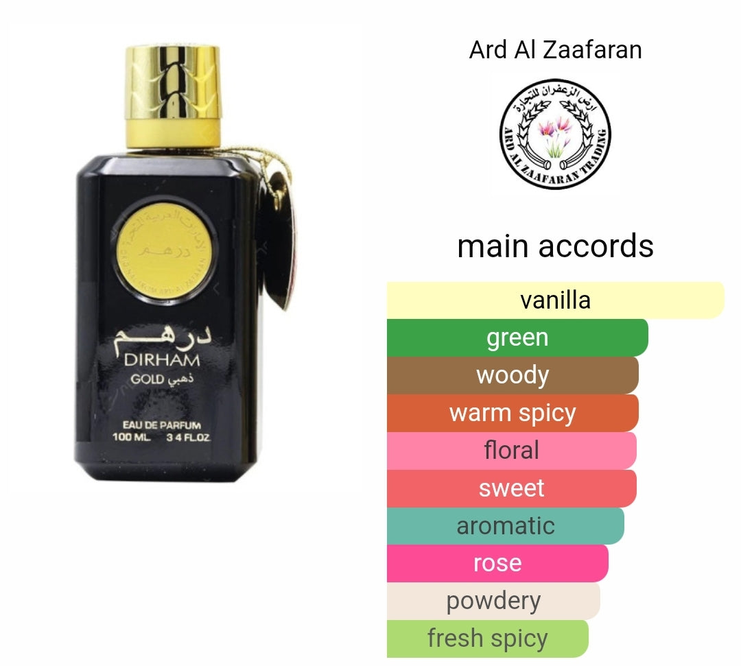 Dirham Gold by Ard Al Zaafaran 100ml Fragrance for Men and Women - Eau De Parfum