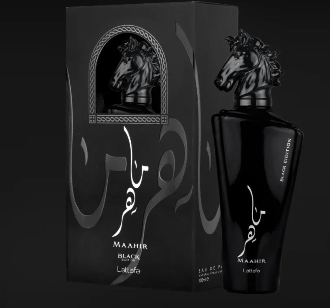 Maahir Black Edition by Lattafa 100ml Fragrance for Men and Women - Eau De Parfum
