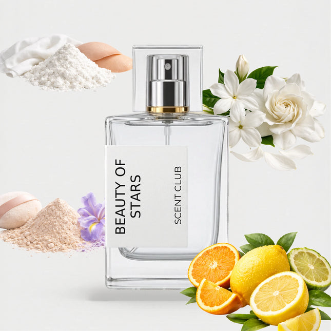 City Of Stars inspired by Beauty of stars - Citrus, Powdery, White Floral, Musky accord icons