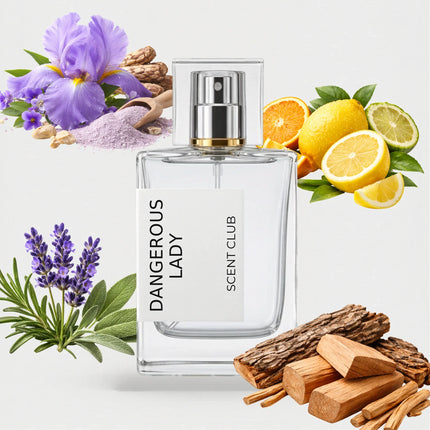 Amyris Femme inspired by Dangerous Lady - Woody, Aromatic, Citrus, Iris accord icons