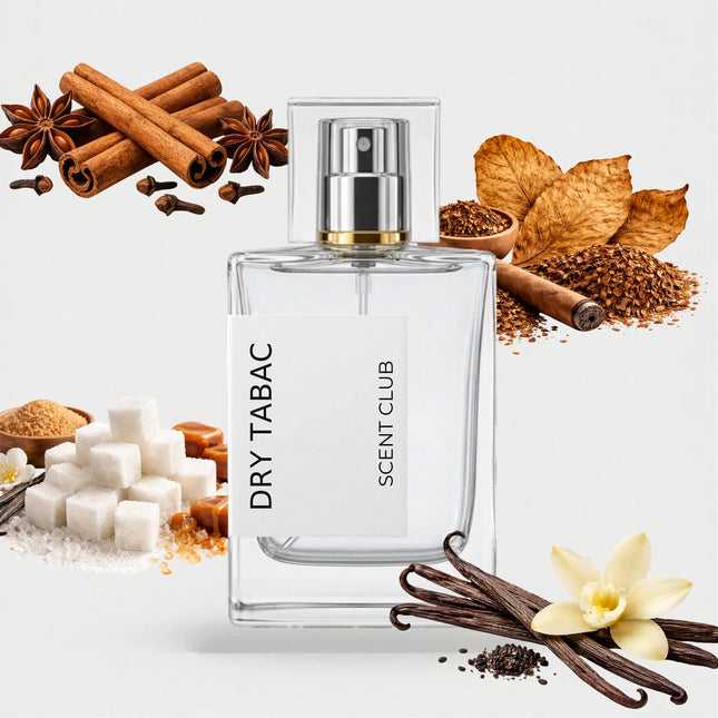 Tobacco Vanille inspired by Dry Tabac - Vanilla, Sweet, Tobacco, Warm Spicy accord icons