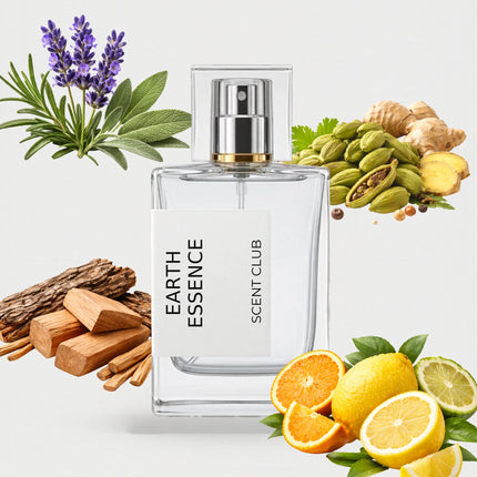Terre d'Hermes inspired by Earth Essence - Citrus, Woody, Fresh Spicy, Aromatic accord icons