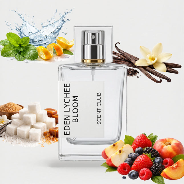 Sparkling Lychee inspired by Eden Lychee Bloom - Fruity, Sweet, Vanilla, Fresh accord icons