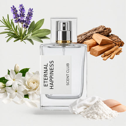Euphoria inspired by Eternal Happiness - Musky, White Floral, Woody, Aromatic accord icons