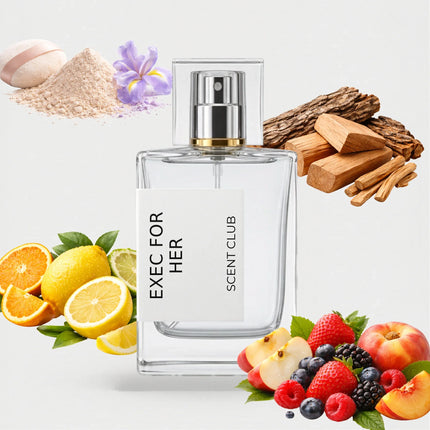 Aventus For Her inspired by Exec For Her - Fruity, Citrus, Woody, Powdery accord icons