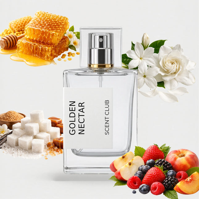 Honey inspired by Golden Nectar - Fruity, Sweet, White Floral, Honey accord icons