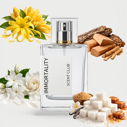 Goldea inspired by Immortality - Sweet, White Floral, Woody, Yellow Floral accord icons