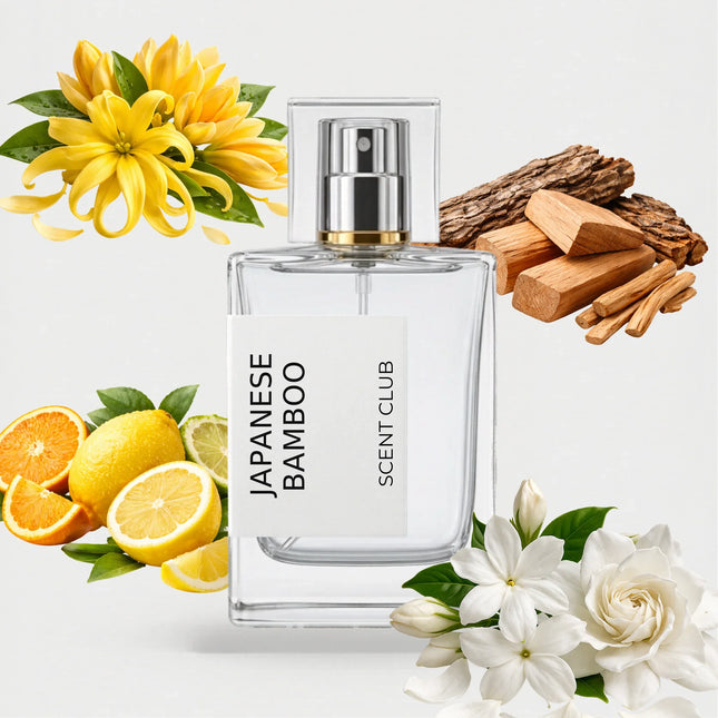 Bamboo inspired by Japanese Bamboo - White Floral, Citrus, Woody, Yellow Floral accord icons