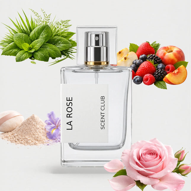 Rose Des Vents inspired by La Rose - Rose, Powdery, Fruity, Green accord icons