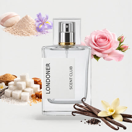 London inspired by Londoner - Vanilla, Sweet, Rose, Powdery accord icons