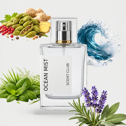 Cool Water inspired by Ocean Mist - Aromatic, Green, Marine, Fresh Spicy accord icons