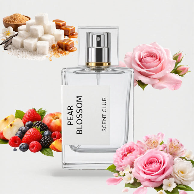 English Pear & Freesia inspired by Pear Blossom - Floral, Fruity, Rose, Sweet accord icons