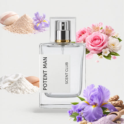 Homme Intense inspired by Potent Man - Iris, Musky, Floral, Powdery accord icons