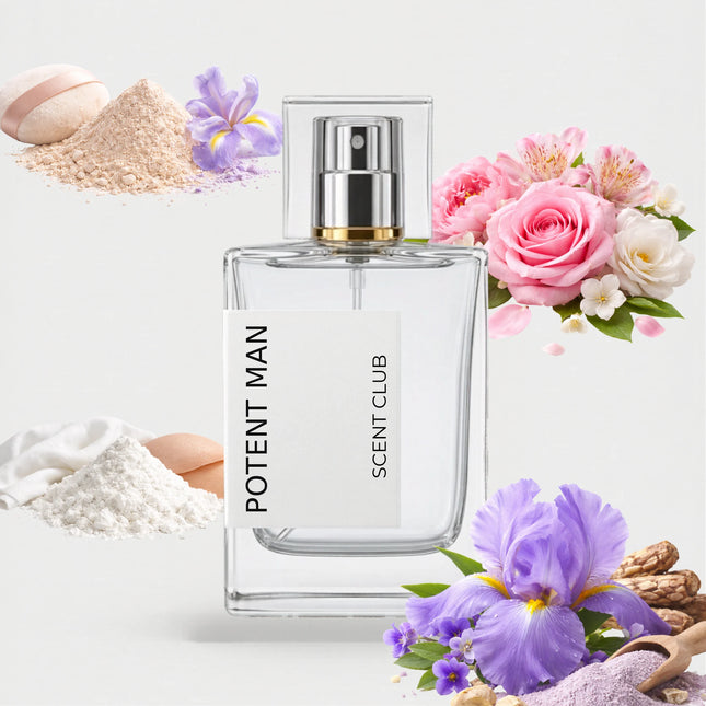 Homme Intense inspired by Potent Man - Iris, Musky, Floral, Powdery accord icons