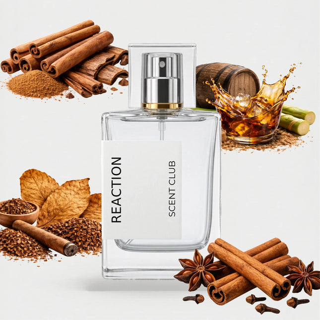Side Effect inspired by Reaction - Warm Spicy, Tobacco, Rum, Cinnamon accord icons