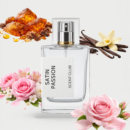 Oud Satin Mood inspired by Satin Passion - Rose, Floral, Vanilla, Amber accord icons