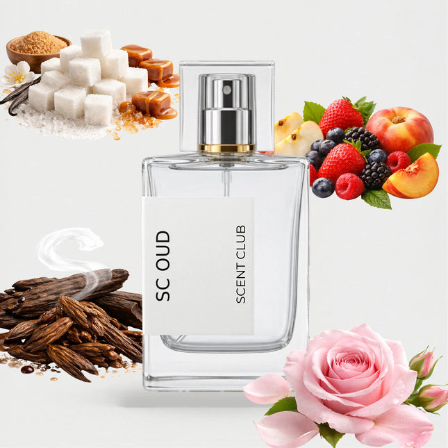 Guc Oud inspired by SC Oud - Rose, Oud, Fruity, Sweet accord icons