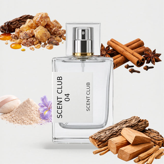 Amour 04 inspired by Scent Club 04 - Woody, Powdery, Warm spicy, Balsamic accord icons