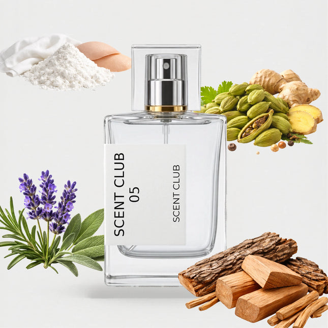Amour 05 inspired by Scent Club 05 - Woody, Aromatic, Fresh Spicy, Musky accord icons