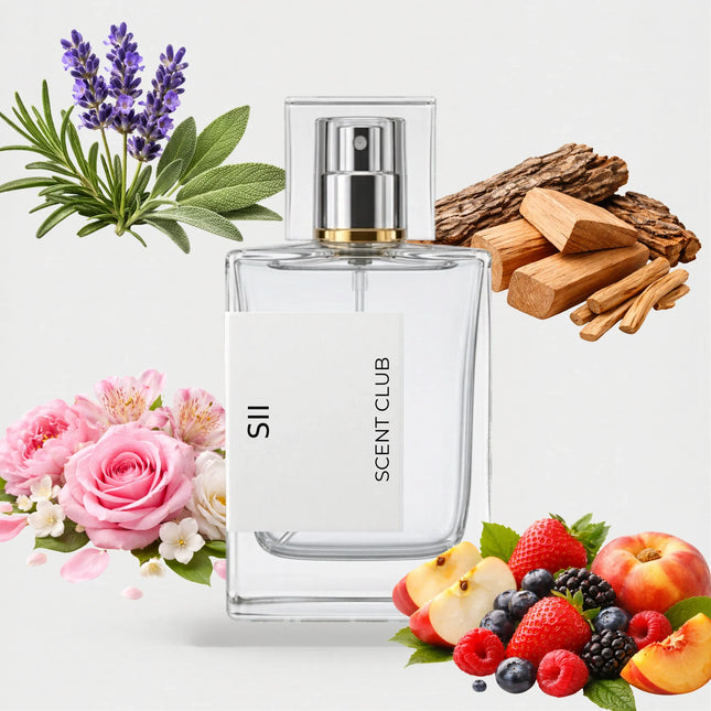 Si inspired by Sii - Fruity, Floral, Woody, Aromatic accord icons