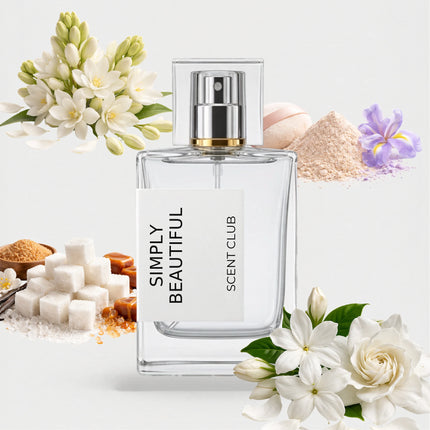 Beautiful inspired by Simply Beautiful - White Floral, Sweet, Powdery, Tuberose accord icons
