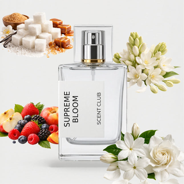 Supreme Bouquet inspired by Supreme Bloom - White Floral, Fruity, Tuberose, Sweet accord icons