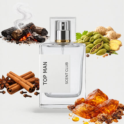 Epic Man inspired by Top Man - Amber, Warm Spicy, Fresh Spicy, Smoky accord icons