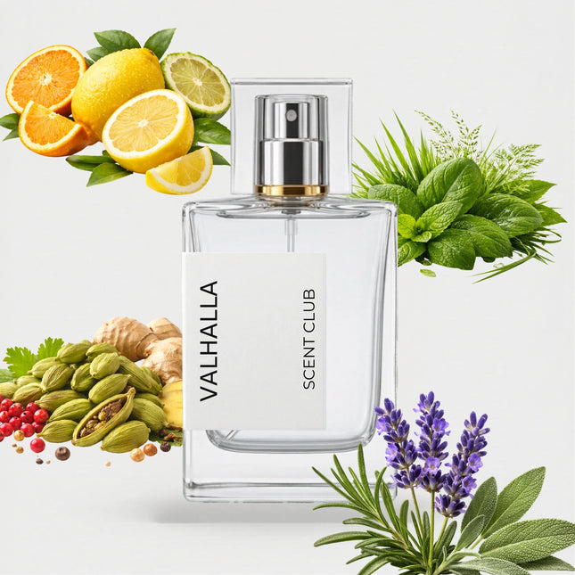 Viking inspired by Valhalla - Aromatic, Fresh Spicy, Green, Citrus accord icons