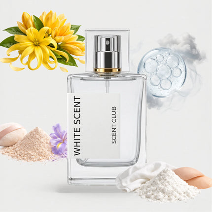 White Musk inspired by White Scent - Musky, Powdery, Ozonic, Yellow Floral accord icons