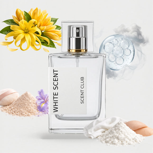 White Musk inspired by White Scent - Musky, Powdery, Ozonic, Yellow Floral accord icons